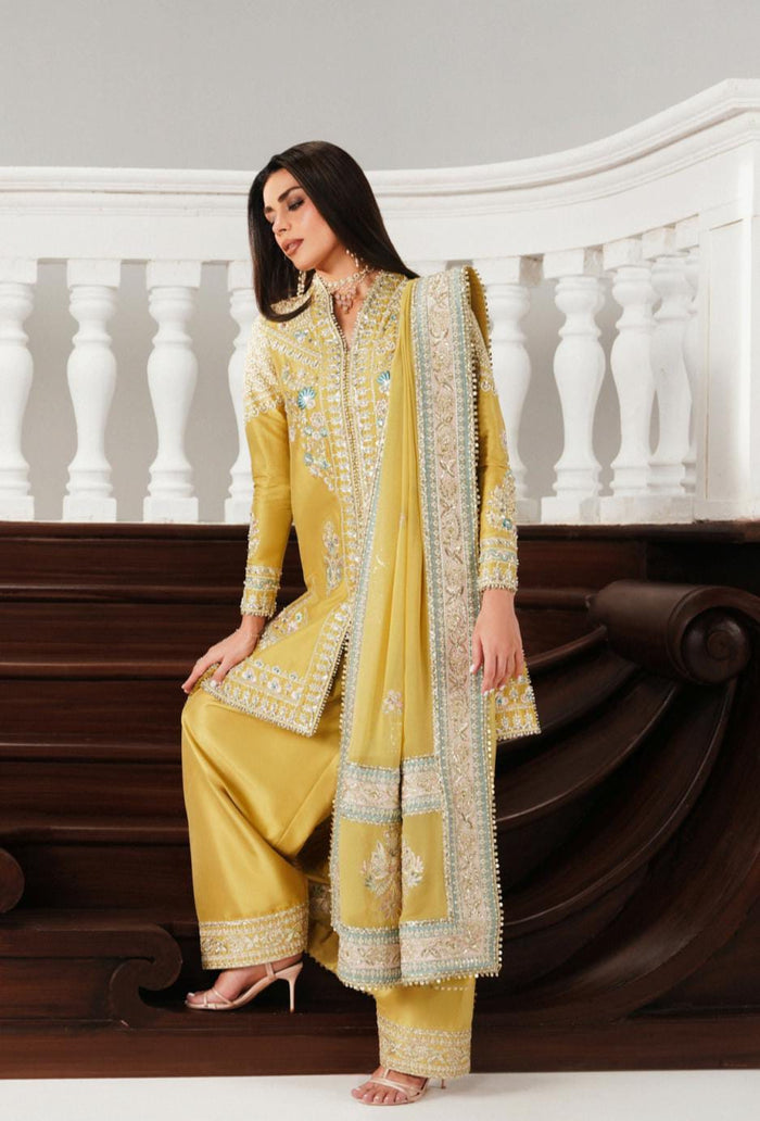 Mihra – Festive Front-Open Short Shirt by Saad Bin Shahzad (Festive Pret 2026)