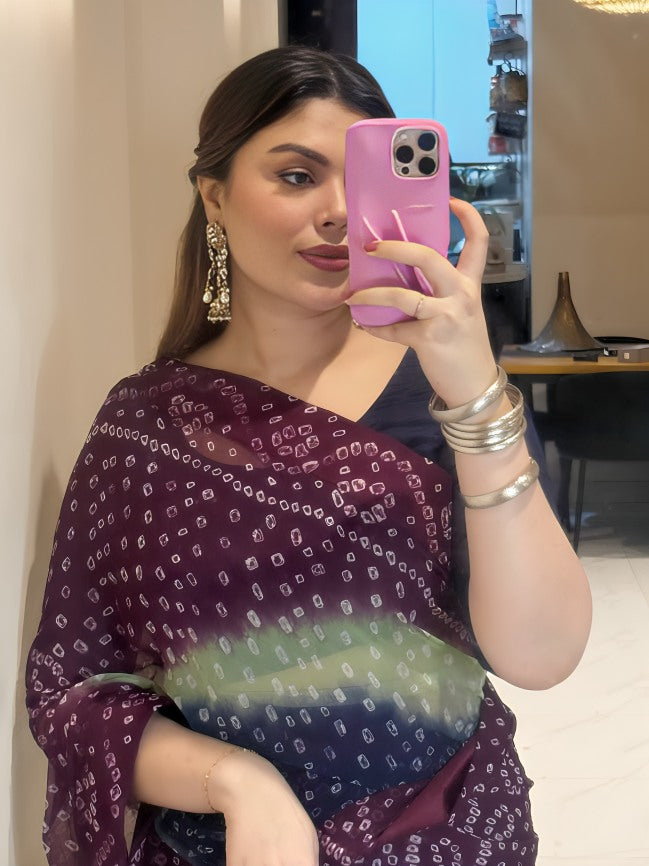 Hand-tied Chunri: Warisha