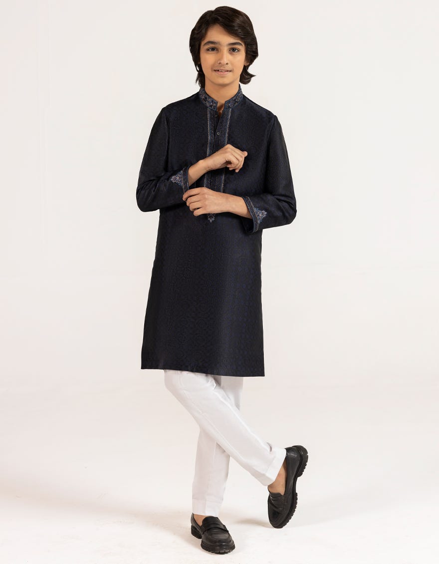 Blue Boys Formal Kurta