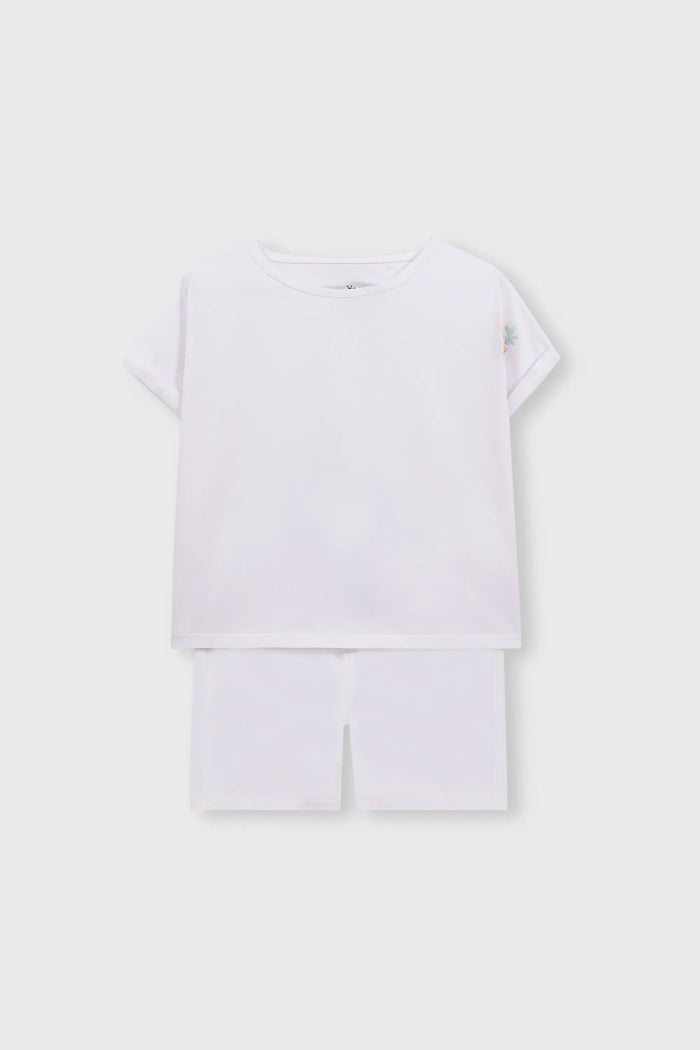 Snow Daisy Emboidered Co-ord Set