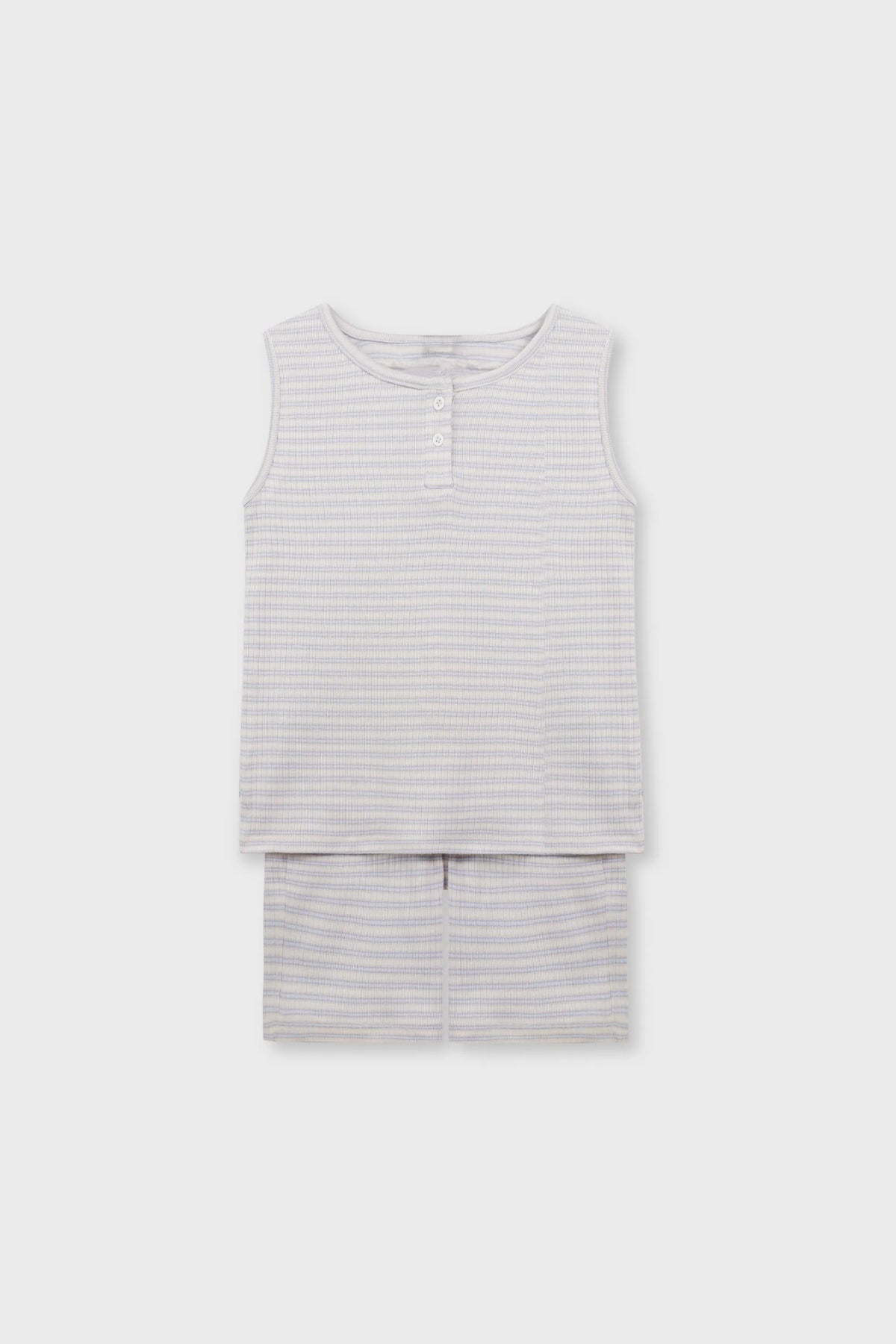 Girls Sky Blue Henley Co-ord Set